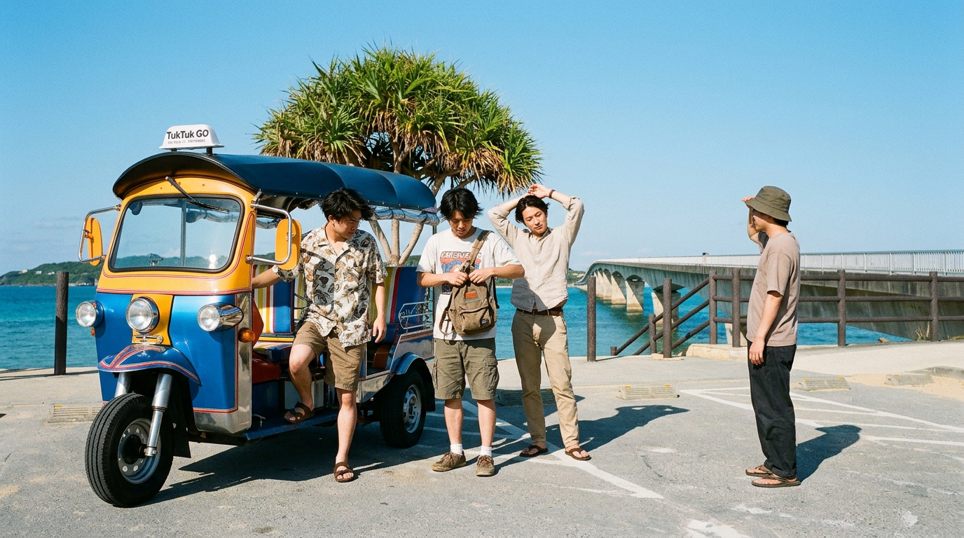 沖縄 海沿いドライブ