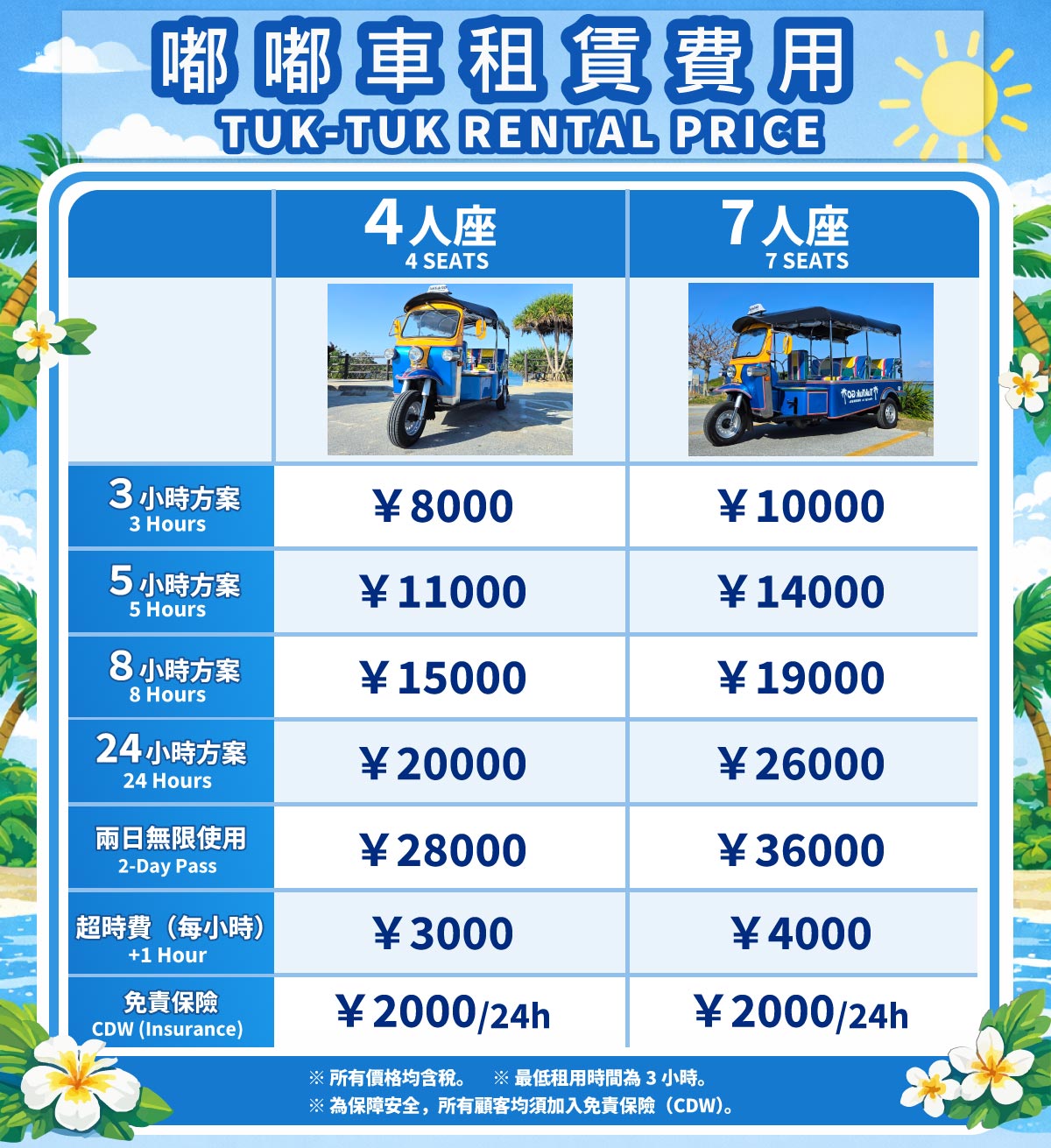 料金表